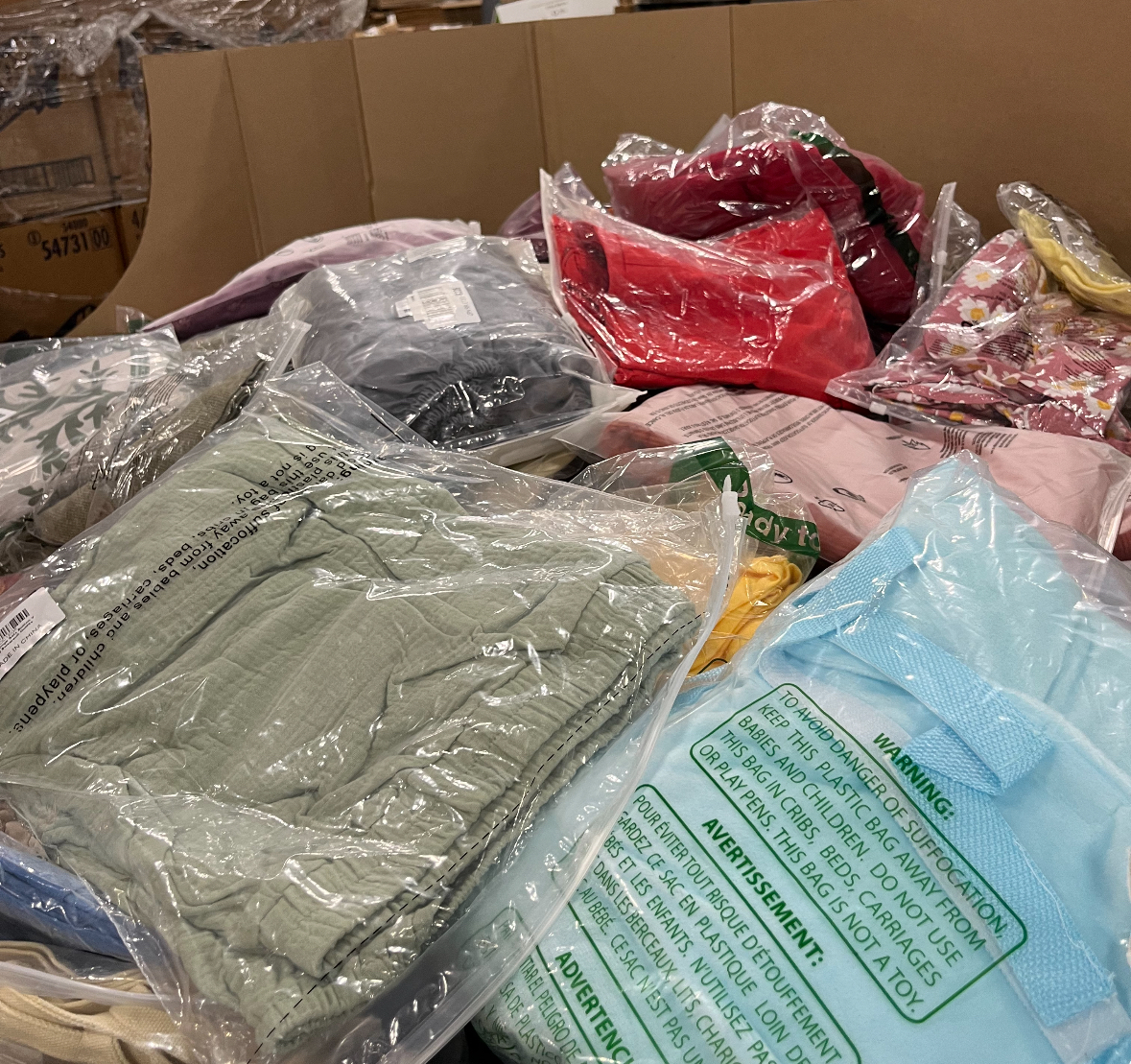 Amazon Apparel Pallets